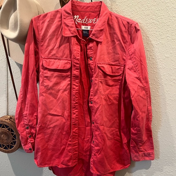 Pink Madewell Button Down - Picture 1 of 2